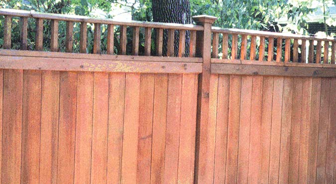 cedar privacy fence